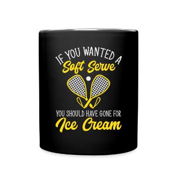 Racquetball Spieler Racquetball - Tasse einfarbig - Schwarz - Vorne