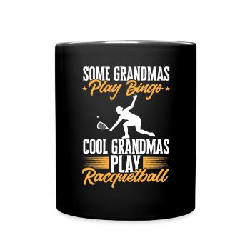 Racquetball Spieler Racquetball - Tasse einfarbig - Schwarz - Vorne