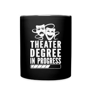 Diplôme de théâtre en cours Comédie musicale - Mug uni - noir - Devant
