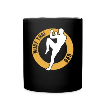 Combattant de Muay Thai Daddy Muay Thai Dad - Mug uni - noir - Devant