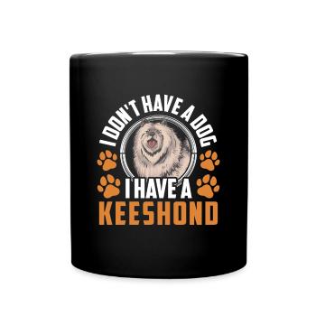 J’ai un Wolfspitz Keeshond - Mug uni - noir - Devant