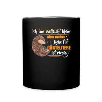 Le tatou peut être un petit tatou géant - Mug uni - noir - Devant