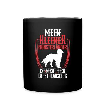 Le petit Münsterlander n’est pas gros - Mug uni - noir - Devant