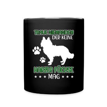Le renard du Harz ne fait pas confiance au vieux chien de troupeau allemand - Mug uni - noir - Devant