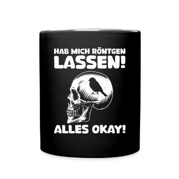 Röntgen Black humor and macabre style - Full Colour Mug - black - Front