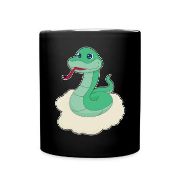 Nuages de serpent - Mug uni - noir - Devant