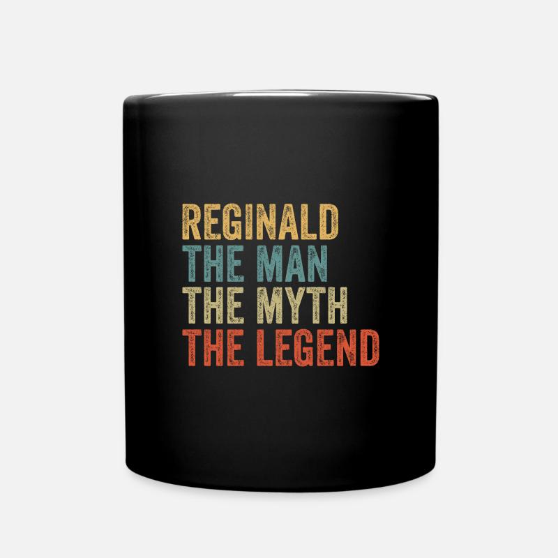Reginald the man the myth - Full Colour Mug - black