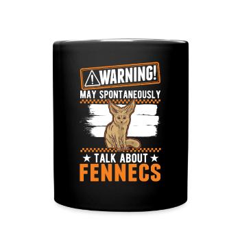 Avertissement Fennec Lover Desert Fox - Mug uni - noir - Devant