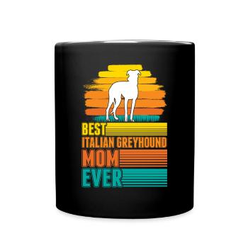 Italian Greyhound Mom - Full Colour Mug - black - Front