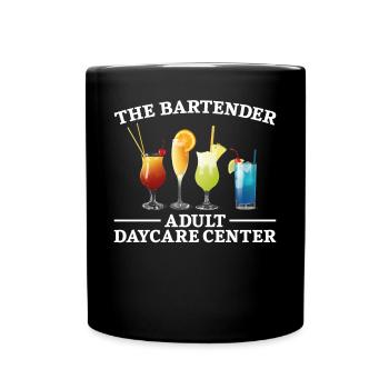 Bartender Mixologist The Bartender - Full Colour Mug - black - Front
