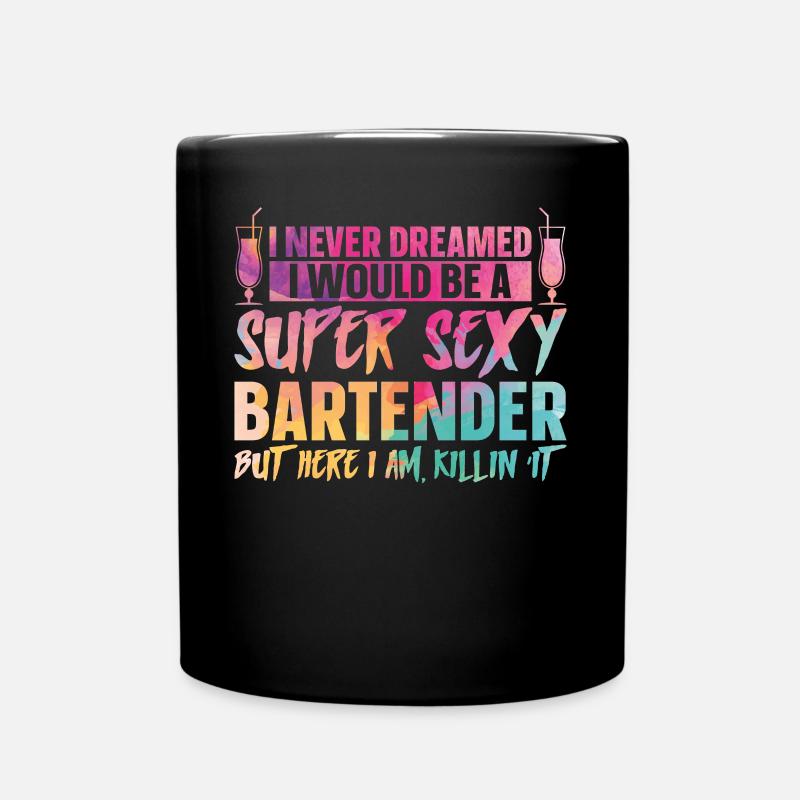 Barman Mixologue I Jamais - Mug uni - noir