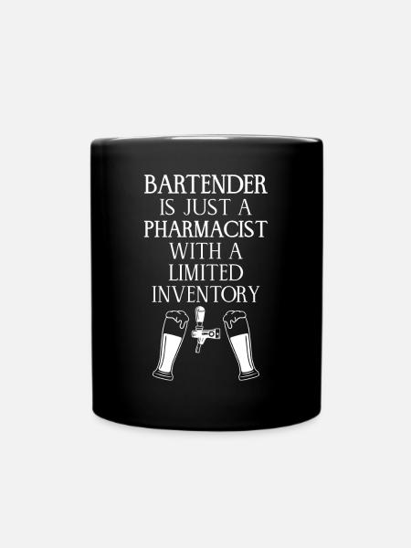 Bartender Mixologist Bartender Is - Tasse einfarbig - Schwarz