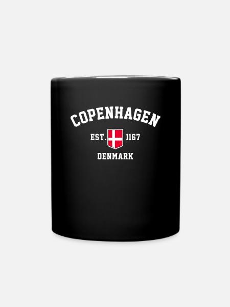 Copenhagen Denmark - Tasse einfarbig - Schwarz