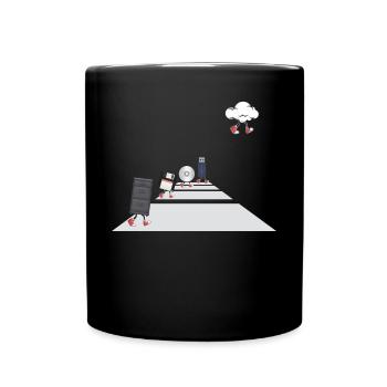 IT Geek, Accessoires PC Évolution des périphériques de stockage - Mug uni - noir - Devant
