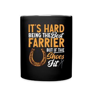 Maréchal-ferrant Fer à cheval Fer à cheval - Mug uni - noir - Devant