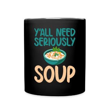 Soup Lovers Gifts - Full Colour Mug - black - Front