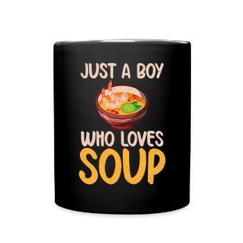 Soup Lovers Gifts - Tasse einfarbig - Schwarz - Vorne