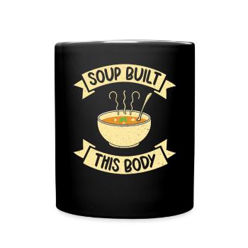 Soup Lovers Gifts - Full Colour Mug - black - Front
