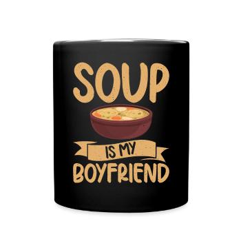 Soup Lovers Gifts - Full Colour Mug - black - Front