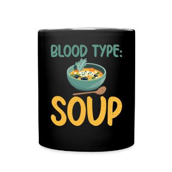 Soup Lovers Gifts - Tasse einfarbig - Schwarz - Vorne