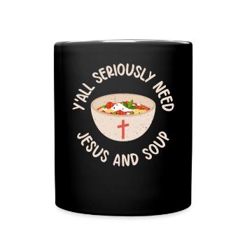 Soup Lovers Gifts - Tasse einfarbig - Schwarz - Vorne