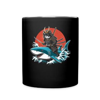 Samurai - Tasse einfarbig - Schwarz - Vorne