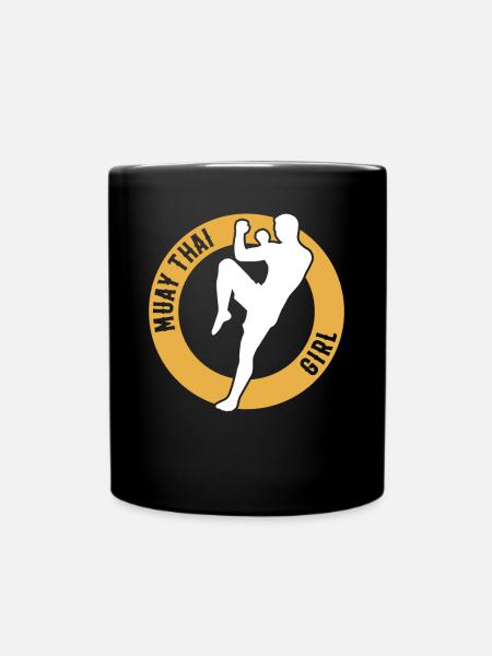 Combattant de Muay Thai Muay Thai Girl - Mug uni - noir