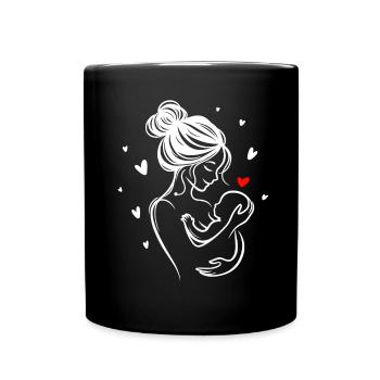 Tu es mon petit grand amour – mère et enfant - Mug uni - noir - Devant