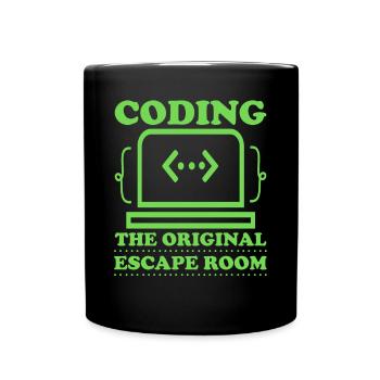 Programmer Computer Scientist Computer Nerd Gift - Full Colour Mug - black - Front