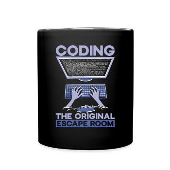 Programmer Computer Scientist Computer Nerd Gift - Full Colour Mug - black - Front