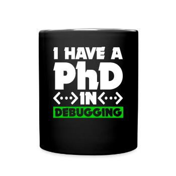 Programmer Computer Scientist Computer Nerd Gift - Full Colour Mug - black - Front