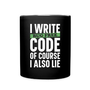 Programmer Computer Scientist Computer Nerd Gift - Full Colour Mug - black - Front