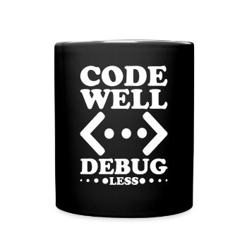 Programmer Computer Scientist Computer Nerd Gift - Full Colour Mug - black - Front