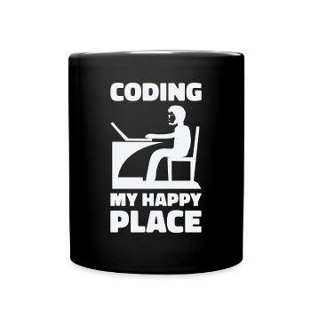 Programmer Computer Scientist Computer Nerd Gift - Full Colour Mug - black - Front