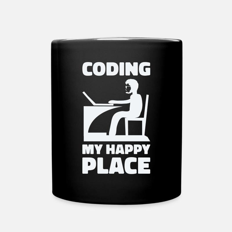 Programmierer Informatiker Computer Nerd Geschenk - Tasse einfarbig - Schwarz