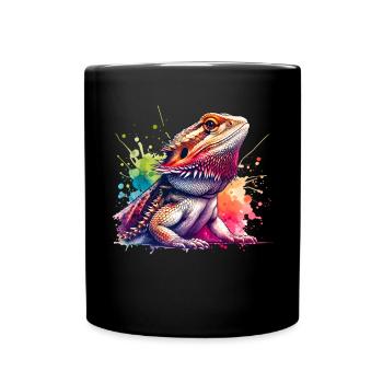 Bartagame Bartagamen Bearded Dragon - Full Colour Mug - black - Front