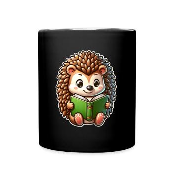 Hérisson Lecture Livres - Mug uni - noir - Devant