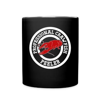 Professional Crawfish Peeler Louisiana Flusskrebs - Tasse einfarbig - Schwarz - Vorne