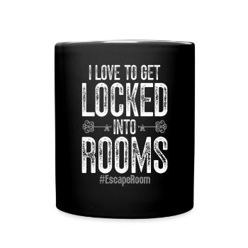 Escape Room - Tasse einfarbig - Schwarz - Vorne