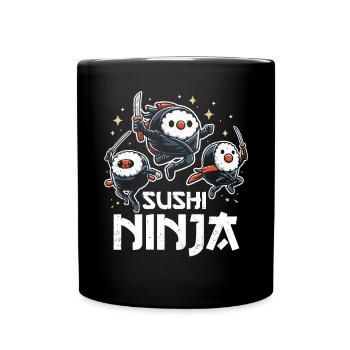 Sushi - Tasse einfarbig - Schwarz - Vorne