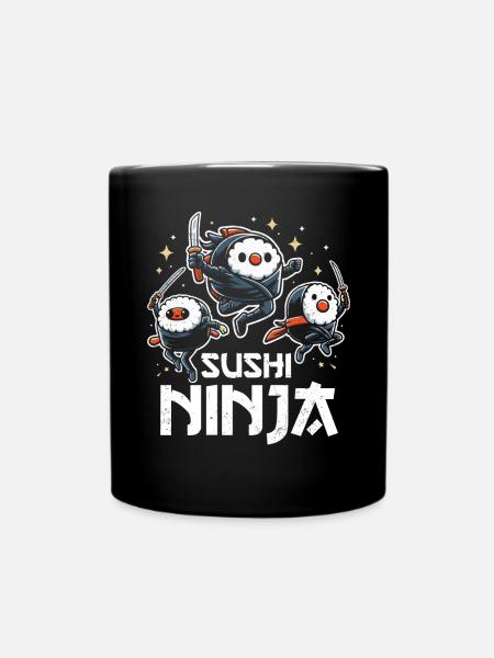 Sushi - Full Colour Mug - black