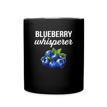 blueberry whisperer, blueberry - Tasse einfarbig - Schwarz - Vorne