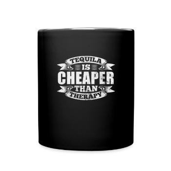 Tequila - Tasse einfarbig - Schwarz - Vorne