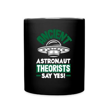 Lustiges Alien Außerirdische Geschenk - Tasse einfarbig - Schwarz - Vorne