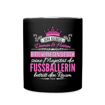 Women's Soccer Soccer Player Soccer Female - Full Colour Mug - black - Front