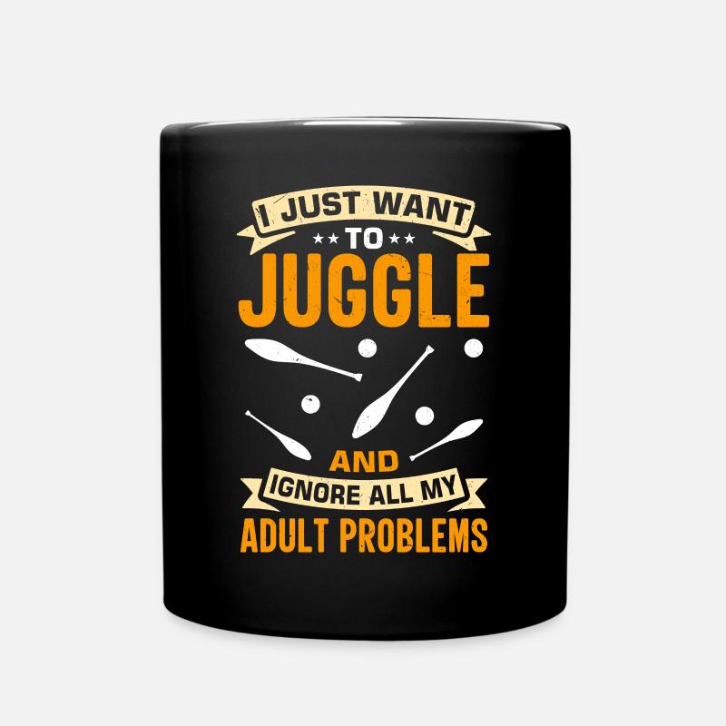 Drôle de dicton de jonglerie - Mug uni - noir