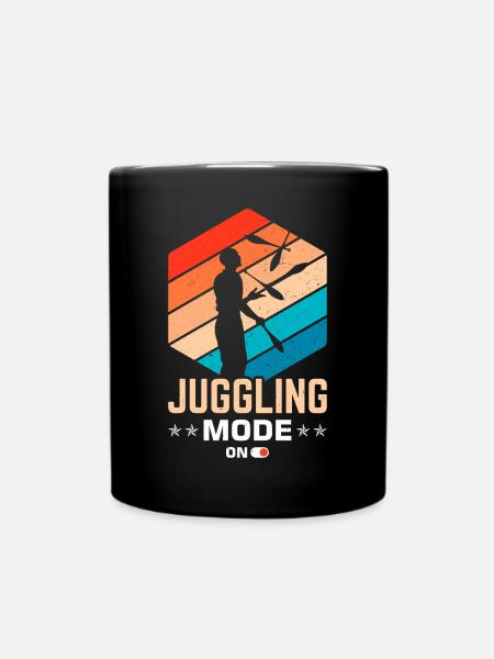Witziger Jonglieren Spruch - Tasse einfarbig - Schwarz