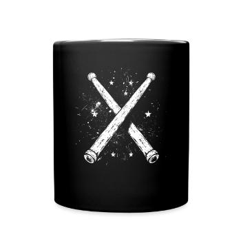 Drumsticks Graphic - Full Colour Mug - black - Front
