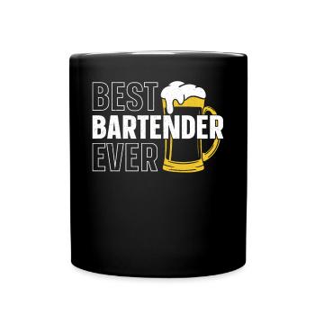 Bartender Mixologist Best - Full Colour Mug - black - Front