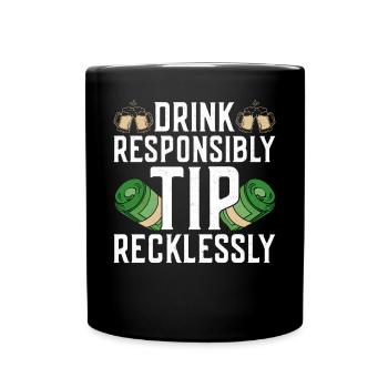 Bartender Mixologist Drink - Tasse einfarbig - Schwarz - Vorne